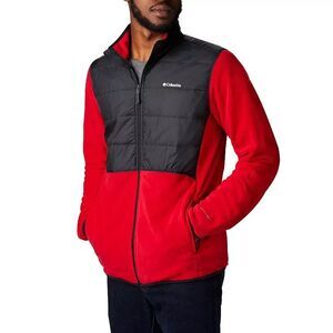 Columbia Basin Butte Fleece Puffer Jacket Outdoors Gorpcore Men's L Omni Heat